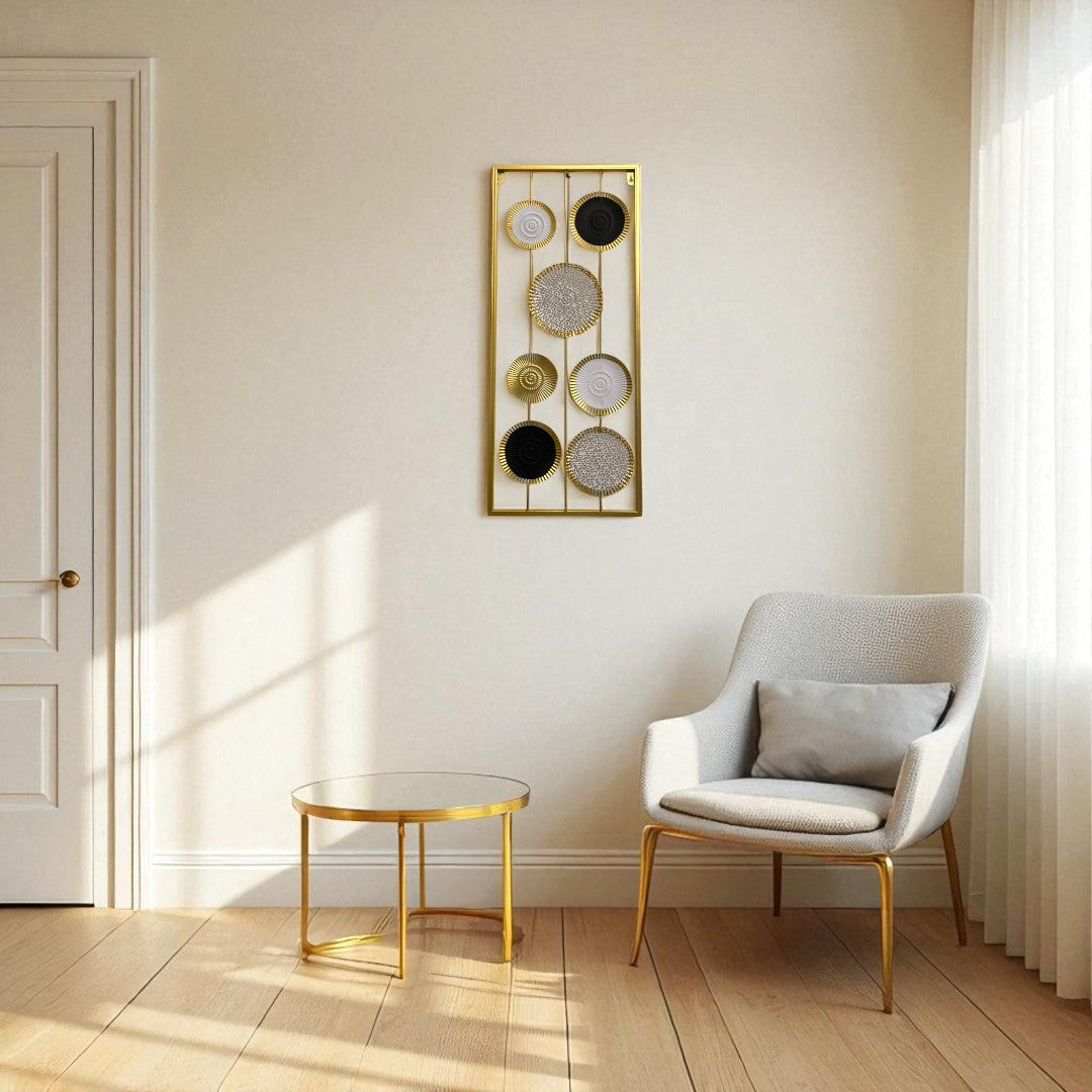 Elegant Metallic Circle Wall Art