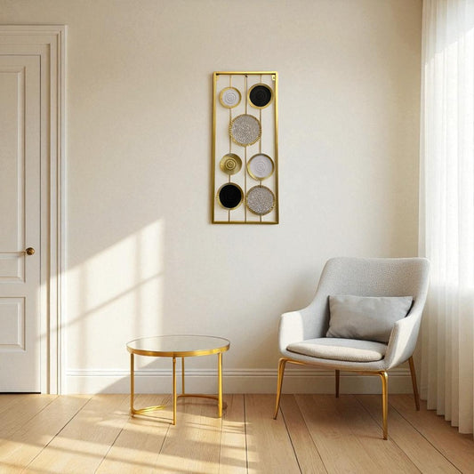 Elegant Metallic Circle Wall Art