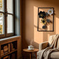 Midnight Bloom Black & Gold Floral Wall Art